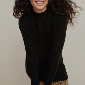 OLD NAVY - Super Cozy Textured Tunic Sweater for Women - Black - XS